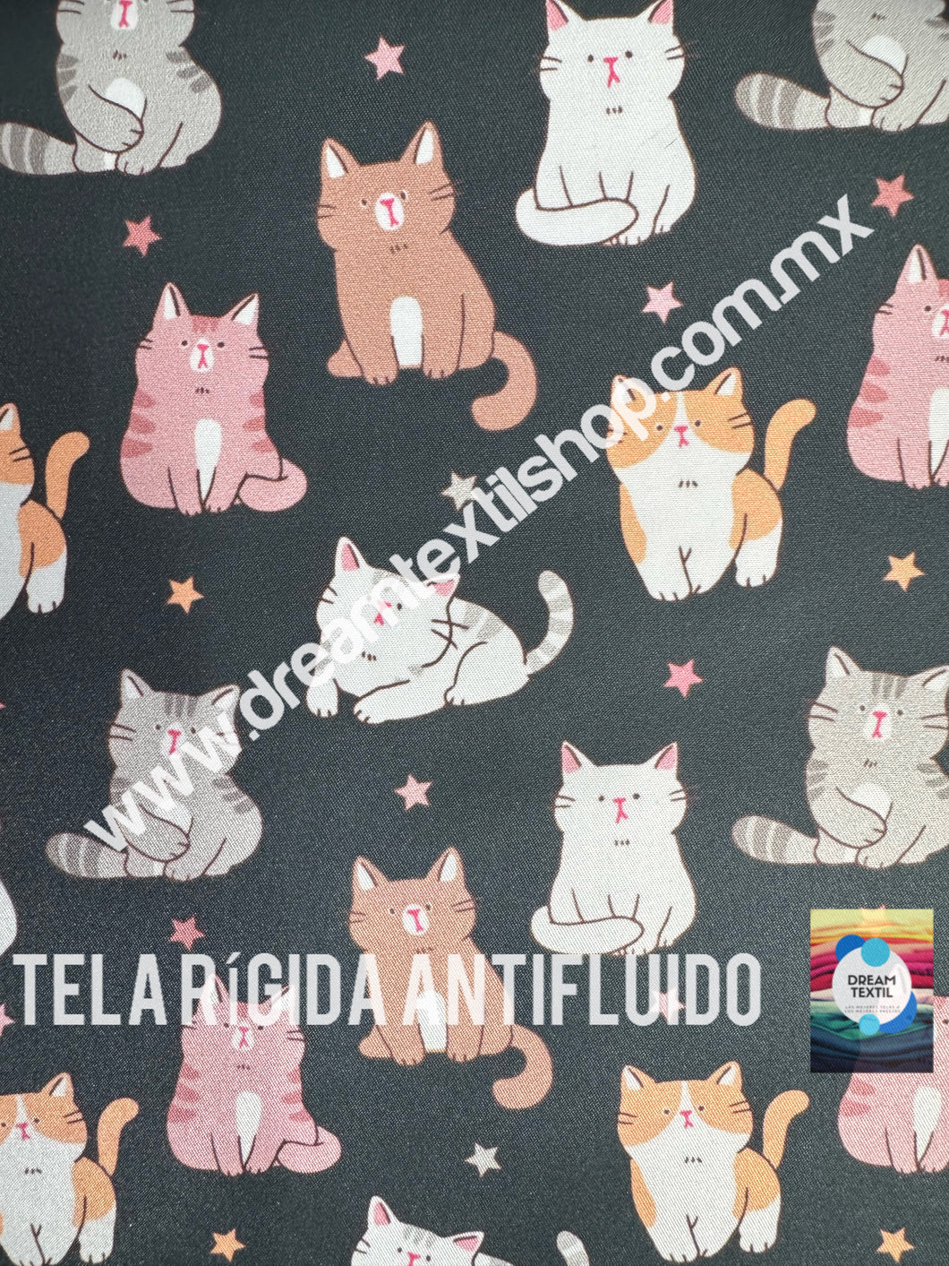 Microfibra Antifluidos Rígido Gatitos Estrella