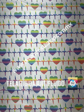 Cargar imagen en el visor de la galería, Microfibra Antifluidos Rígido Corazón electrocardiograma fondo blanco
