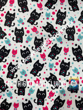 Cargar imagen en el visor de la galería, Microfibra Antifluidos Rígido Gatitos fondo blanco
