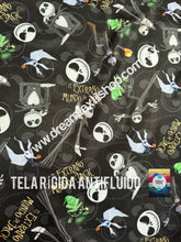 Cargar imagen en el visor de la galería, Microfibra Antifluidos Rígido Extraño mundo de jack ghost
