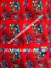Cargar imagen en el visor de la galería, Microfibra Antifluidos Rígido Mario Bros Galaxy fondo rojo
