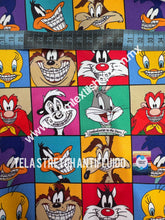 Cargar imagen en el visor de la galería, Microfibra Stretch Antifluidos  Looney tunes icons dentista
