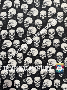 Microfibra Antifluidos Rígido calaveras fondo negro