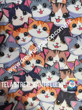 Cargar imagen en el visor de la galería, Microfibra Stretch Antifluidos Gatitos tiernos bebés med
