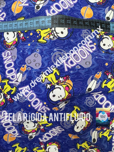 Microfibra Antifluidos Rígido Snoopy astronauta fondo azul