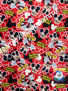 Microfibra Antifluidos Rigido mickey fondo rojo orejas