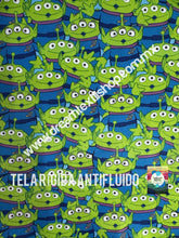 Cargar imagen en el visor de la galería, Microfibra Antifluidos Rígido Toy story Marcianitos
