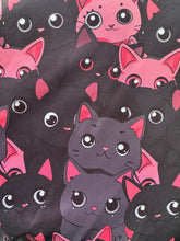 Cargar imagen en el visor de la galería, Microfibra Antifluidos Rígido Gatitos Black and pink
