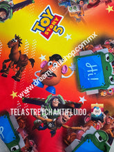 Cargar imagen en el visor de la galería, Microfibra Stretch Antifluidos Toy Story 5 Lilypad tie dye
