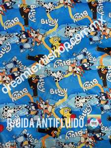 Microfibra Antifluidos Rigido Bluey Friends