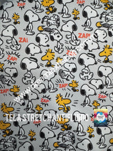 Cargar imagen en el visor de la galería, Microfibra Stretch Antifluidos Snoopy woodstock Zap
