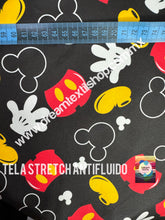 Cargar imagen en el visor de la galería, Microfibra Stretch Antifluidos Mickey guante fondo negro
