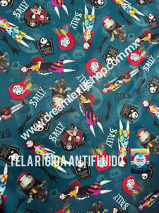 Microfibra Antifluidos Rígido Extraño mundo de jack Sally