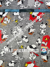 Cargar imagen en el visor de la galería, Microfibra Antifluidos Rígido Snoopy Blues
