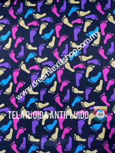 Cargar imagen en el visor de la galería, Microfibra Antifluidos Rígido pies tie dye
