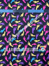 Cargar imagen en el visor de la galería, Microfibra Antifluidos Rígido pies tie dye
