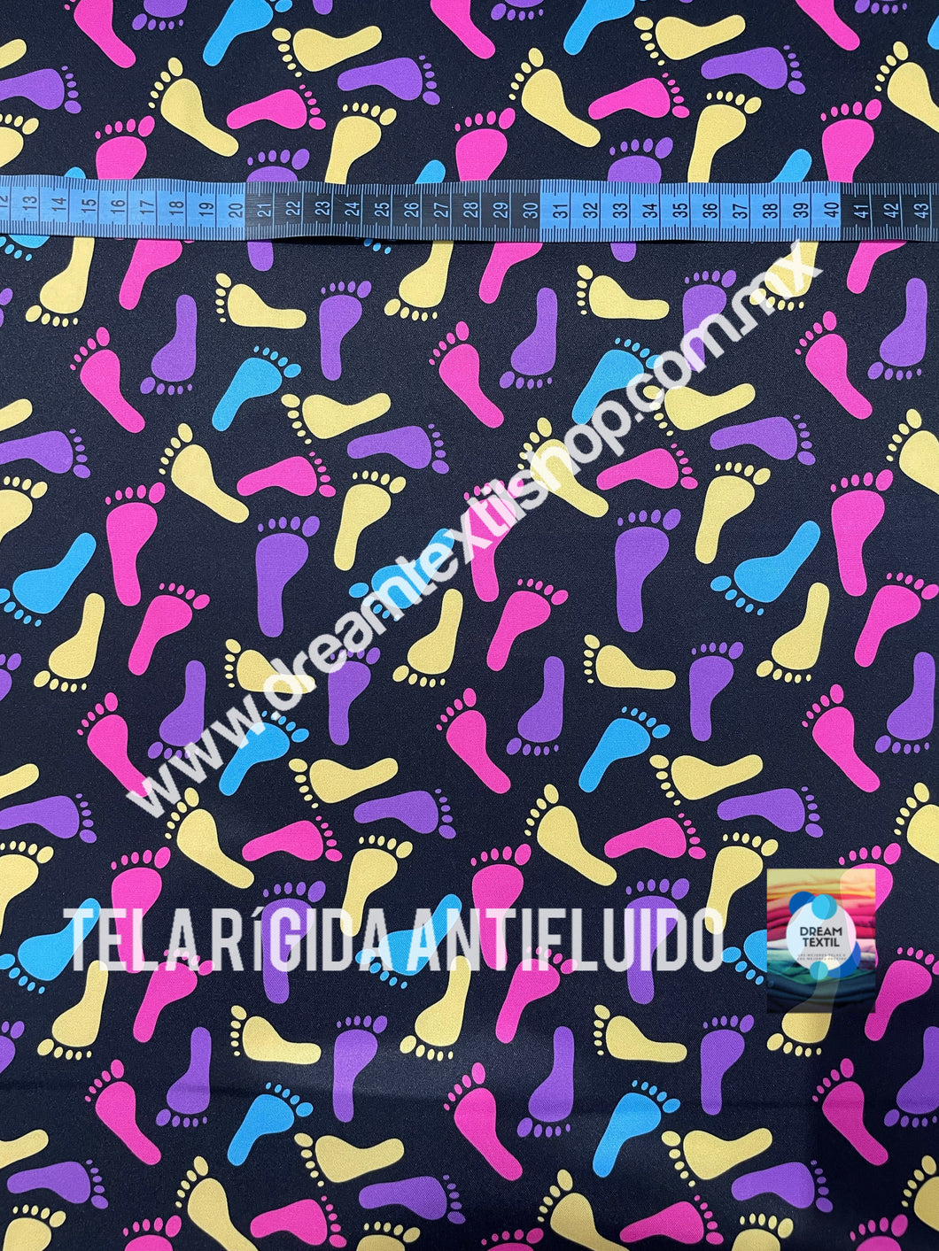 Microfibra Antifluidos Rígido pies tie dye