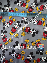 Cargar imagen en el visor de la galería, Microfibra Antifluidos Rígido Mickey fondo gris
