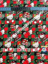 Cargar imagen en el visor de la galería, Microfibra Stretch Antifluidos Kitty Navideño cuadros

