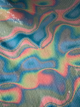 Cargar imagen en el visor de la galería, Tela Lycra Lentejuela arcoiris claro
