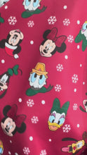 Cargar y reproducir el video en el visor de la galería, Microfibra Antifluidos Rígido Mickey, pluto, donald navideño
