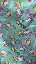 Cargar y reproducir el video en el visor de la galería, Microfibra Antifluidos Rígido Kitty Happy Aqua
