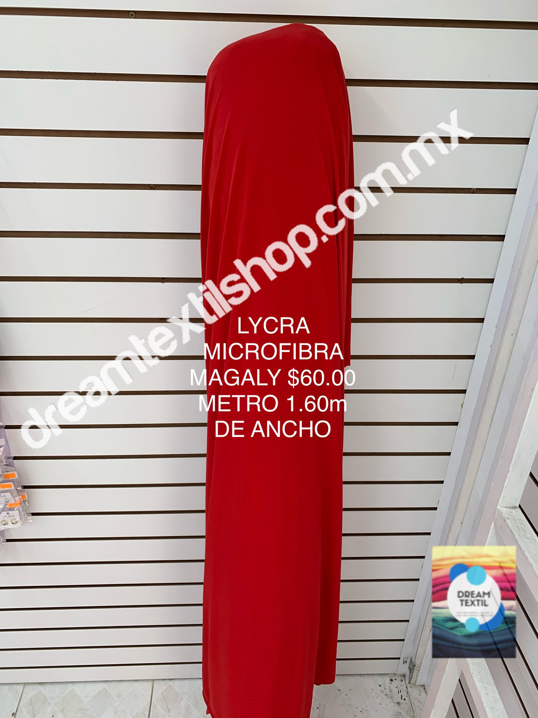 Lycra de Polyester Microfibra Roja