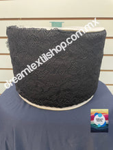 Cargar imagen en el visor de la galería, Encaje de Lycra Negro 16cm Ancho
