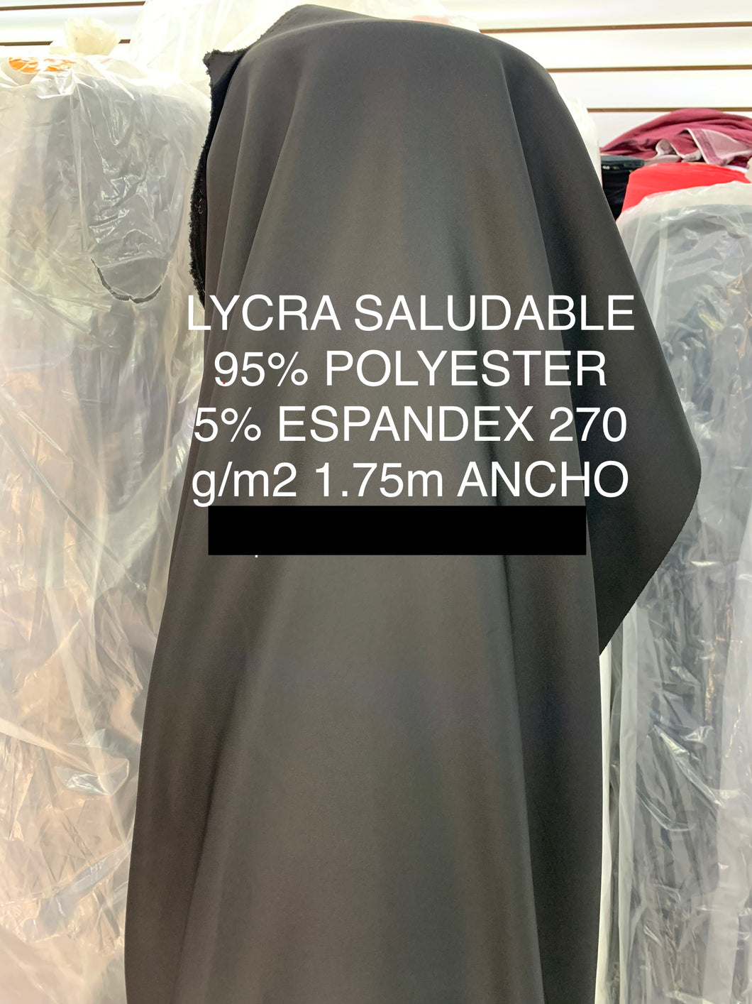 Lycra saludable negra