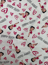 Cargar imagen en el visor de la galería, Betty Boop gris corazon fondo blanco
