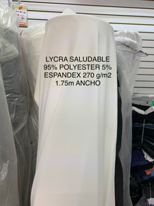 Lycra Saludable blanca