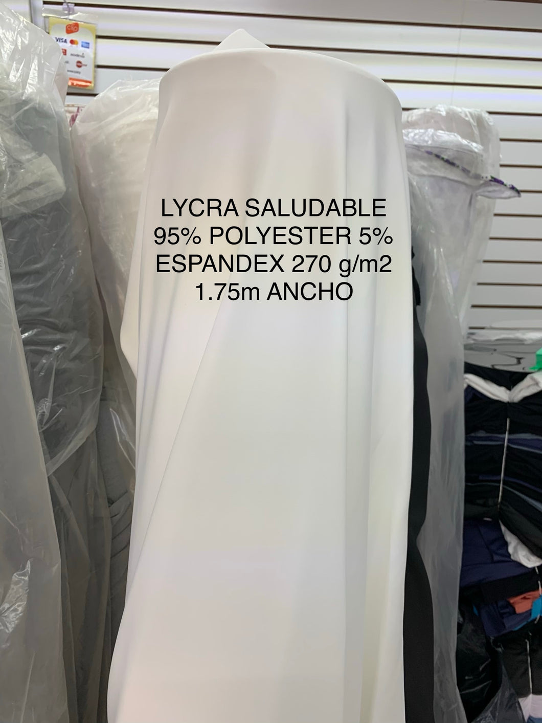 Lycra Saludable blanca