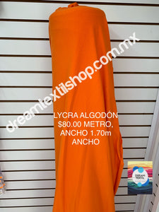 Lycra de AlgodÌ_n Naranja